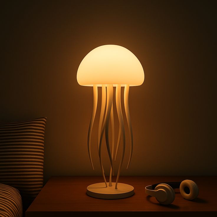 Jellyfish Mood Lamp LED Jellyfish Night Light Portable Jellyfish Lamp Jellyfish Decorations Smart Table Lamp For Bedside Desk