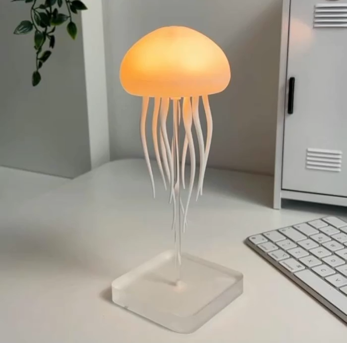 Jellyfish Mood Lamp LED Jellyfish Night Light Portable Jellyfish Lamp Jellyfish Decorations Smart Table Lamp For Bedside Desk