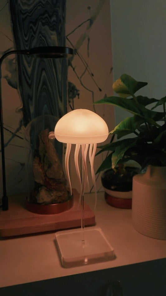 Jellyfish Mood Lamp LED Jellyfish Night Light Portable Jellyfish Lamp Jellyfish Decorations Smart Table Lamp For Bedside Desk